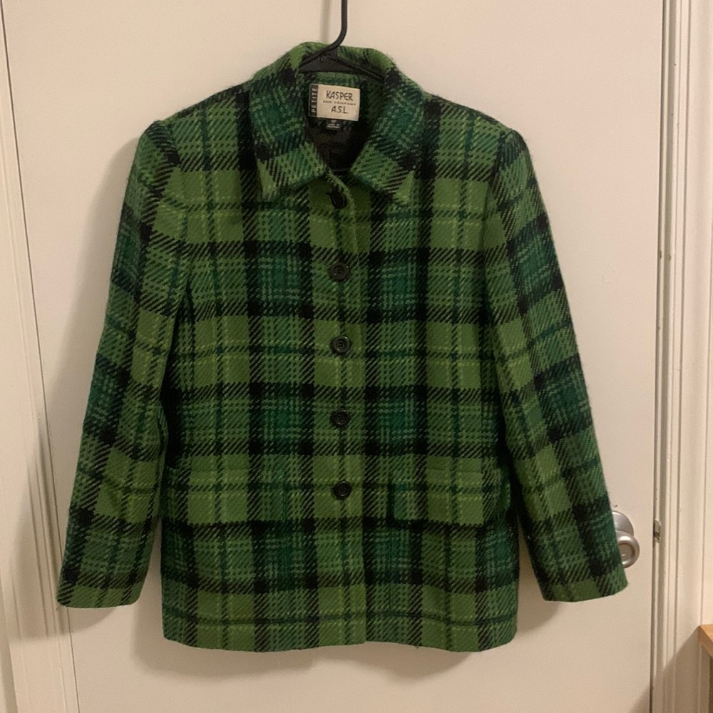 Vintage Plaid Shacket / Blazer